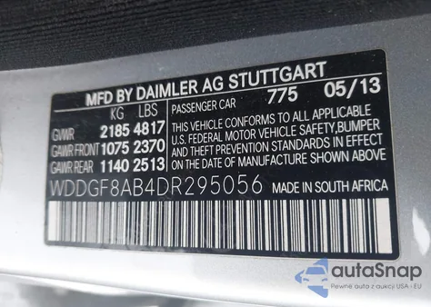 2013 Mercedes-Benz C 300 Sport 4Matic from USA, damaged, VIN WDDGF8AB4DR295056